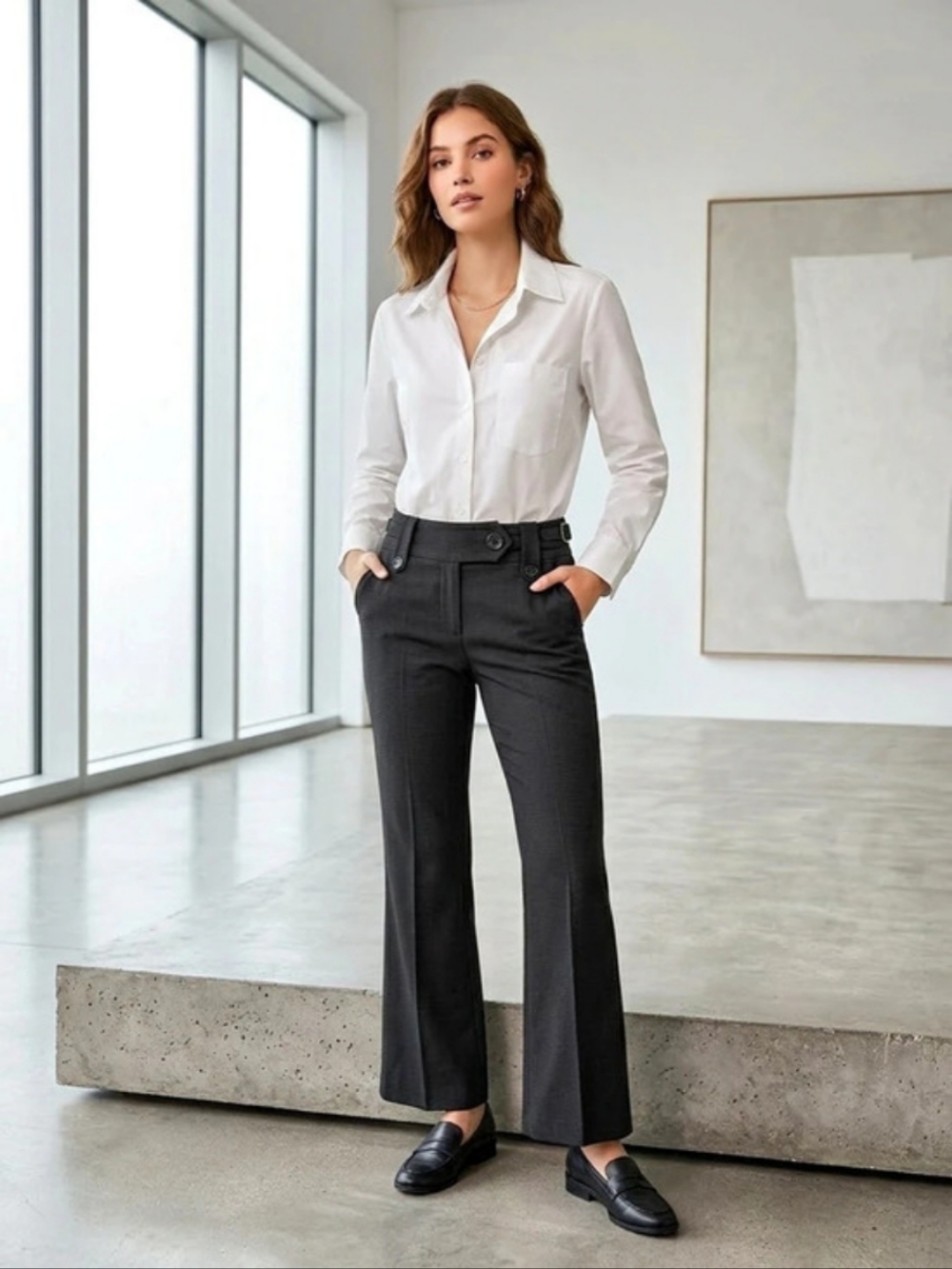 Dynamite Pantalon CNS Boot Cut W Angled X-TAB Boot Cut Pants in Black Size 9 NWT